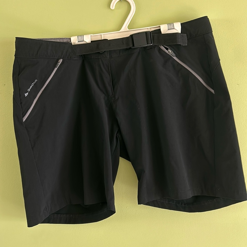 Black Quechua shorts.